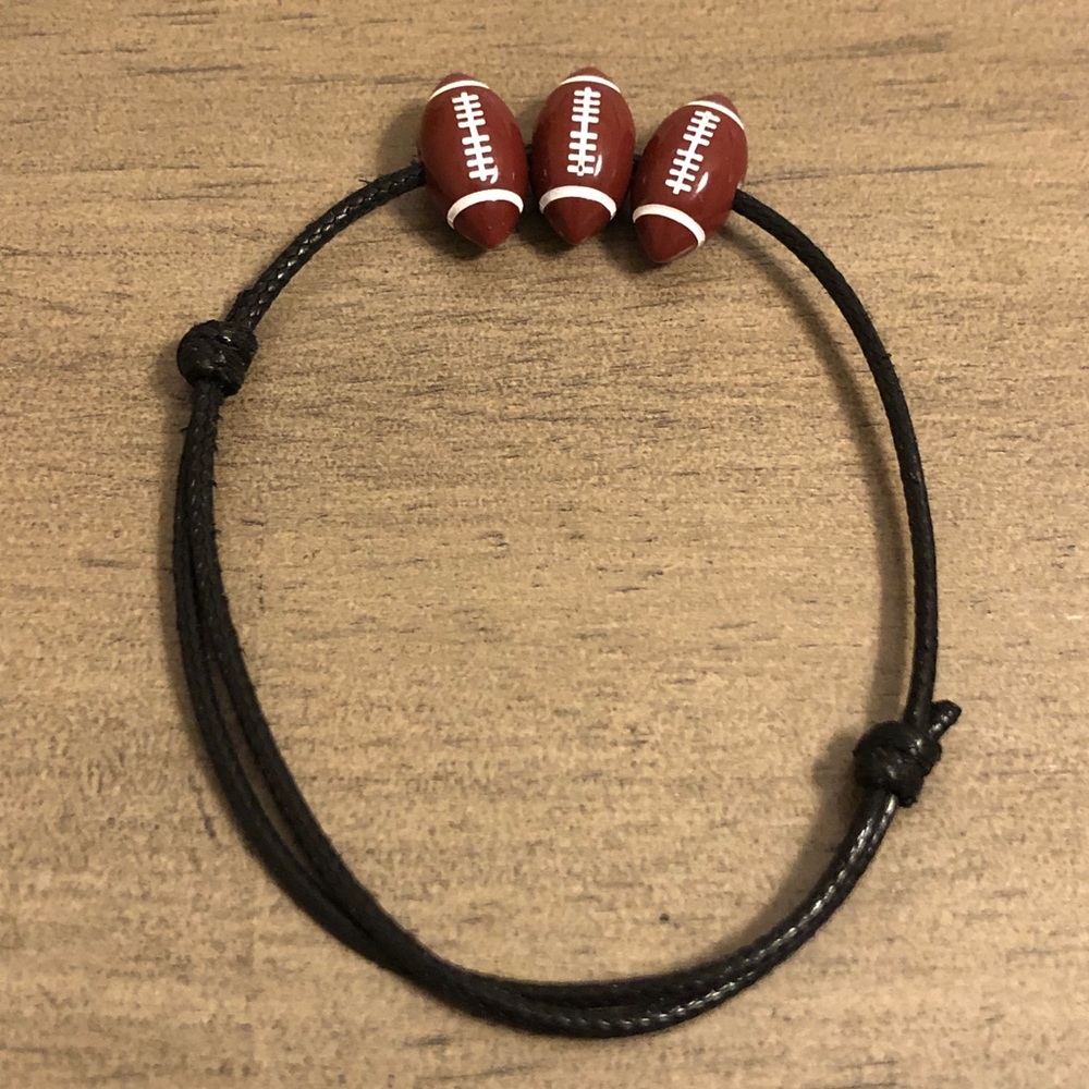 Adjustable Football Bracelet